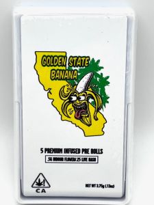 GOLDEN STATE BANANA INFUSED PRE-ROLLS (COLLECTIBLE CASE) GOLDEN STATE BANANA INFUSED PRE-ROLLS (COLLECTIBLE CASE)