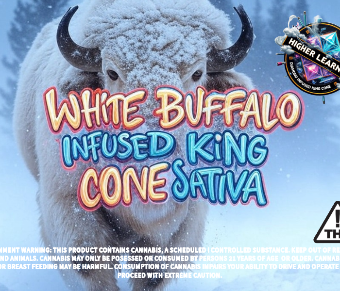 Higher Learning Diamond-Infused King Cones – White-Buffalo-Sativa